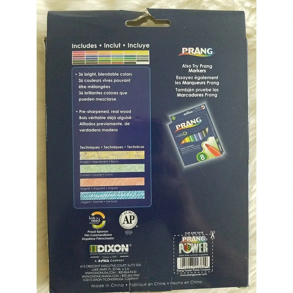 Prang Colored Pencils 36/Pkg                072067223609